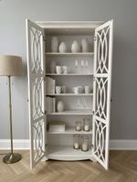 Витрина Вера, 90х40х195, двухдверная витрина, массив сосны, Dipriz