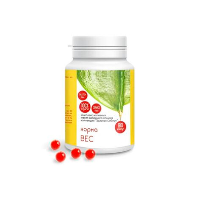 Масло с экстрактами лекарственных растений, НОРМА ВЕС, 180кап, Золотая Сибирь, Сиб-Крук