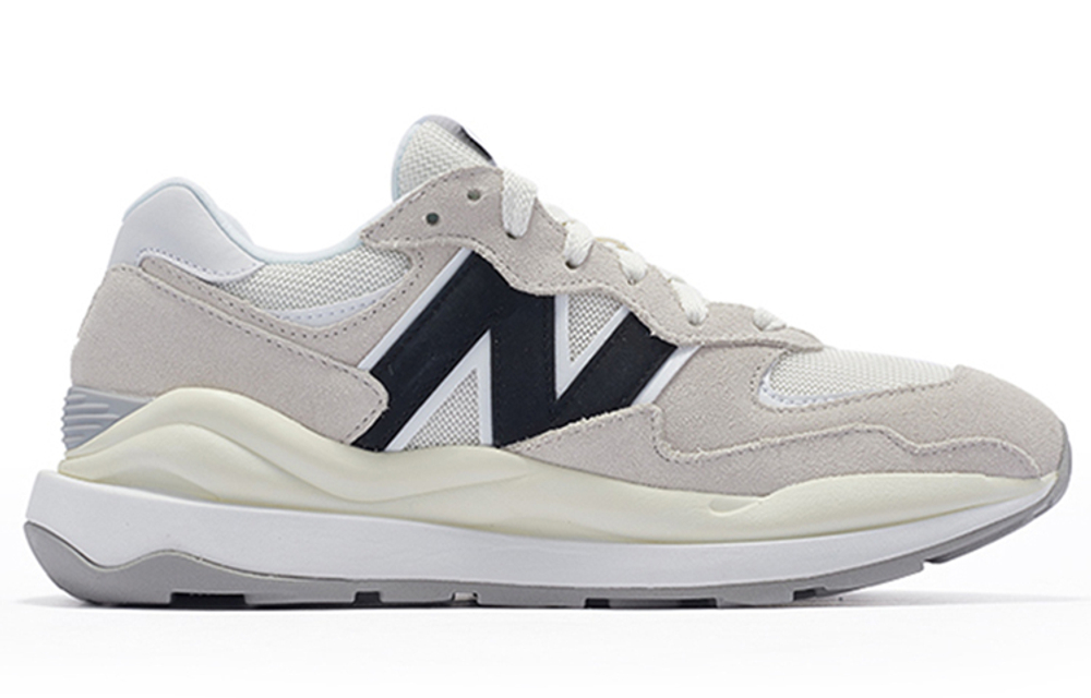 New Balance NB 5740 retro wrapping lightweight low-top running shoes for men and women the same gray and white