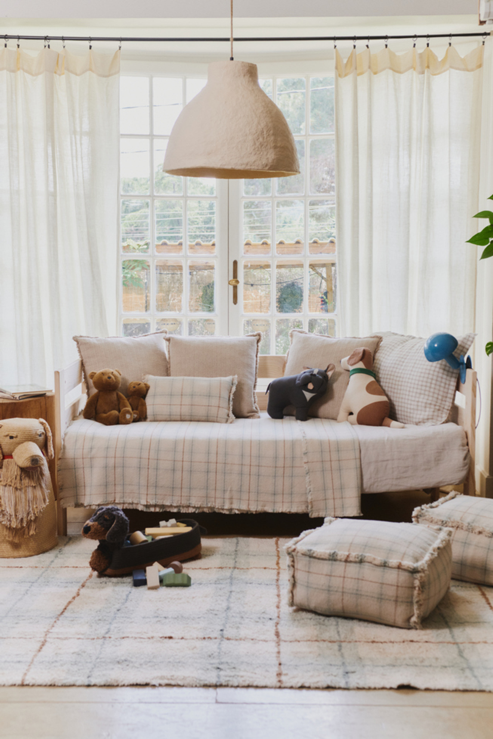 Ковер Lorena Canals Tartan Blue Sage M (140 x 190 см)