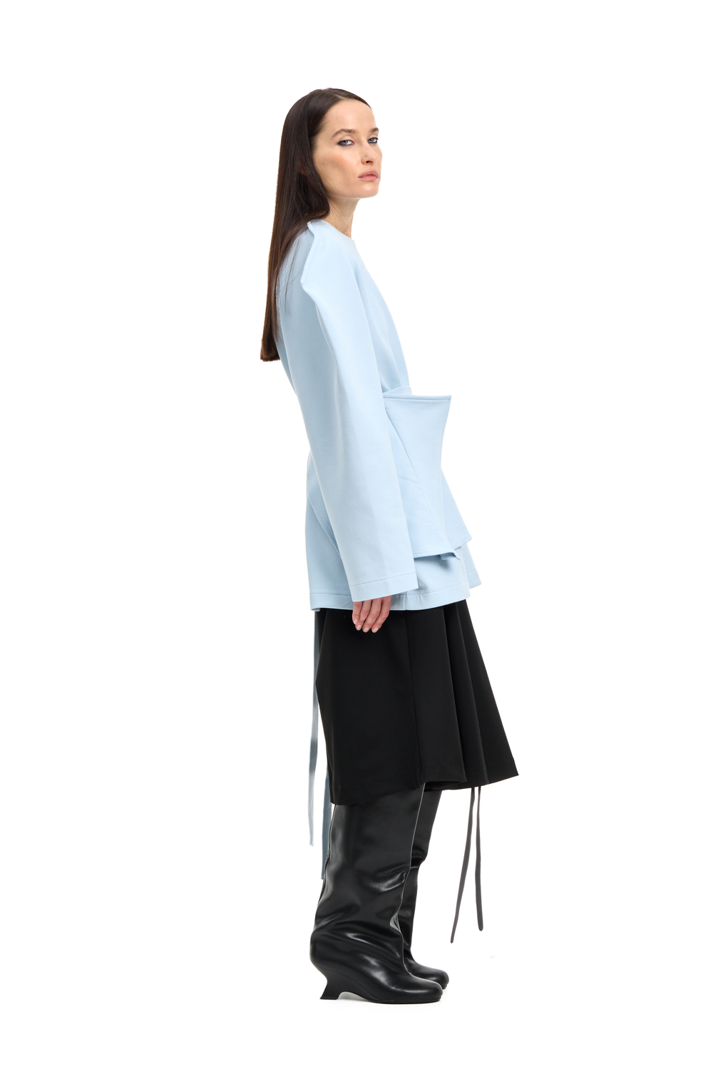 Свитшот с баской BAD GIRL Blue