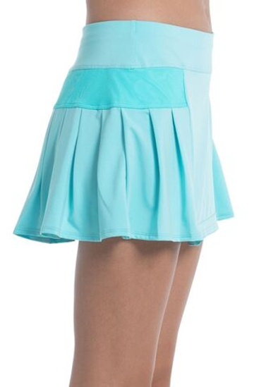 Теннисная юбка Lucky in Love Cool Urbana Box Pleat Skirt - небесный