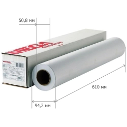 Бумага широкоформатная Комус (ProMega engineer InkJet) (80 г/кв.м, длина 45 м, ширина 610 мм, диаметр втулки 50.8 мм)