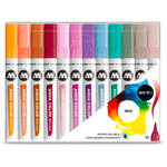 Набор маркеров Molotow AQUA COLOR BRUSH Basic SET #2 - 12шт