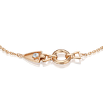 Браслет «Контрасты» из красного золота с натуральным топазом white