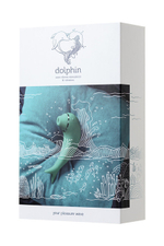 Вакуум-волновой клиторальный стимулятор и вибратор Dolphin (Цвет: бирюзовый)