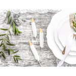 Перья декоратив белые с зол10-16см6шт