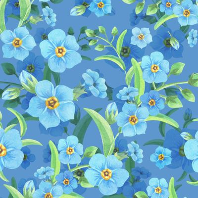 Незабудки на синем