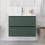 Тумба с раковиной подвесная BelBagno UNO-800-2C-SO-VO Еловый матовый, раковина белая BB-8099-80