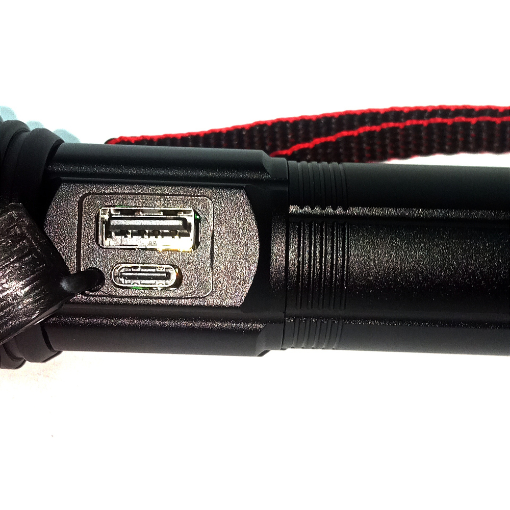 Фонарь ручной высокой яркости "белый лазер" NGY HYD2207-TG