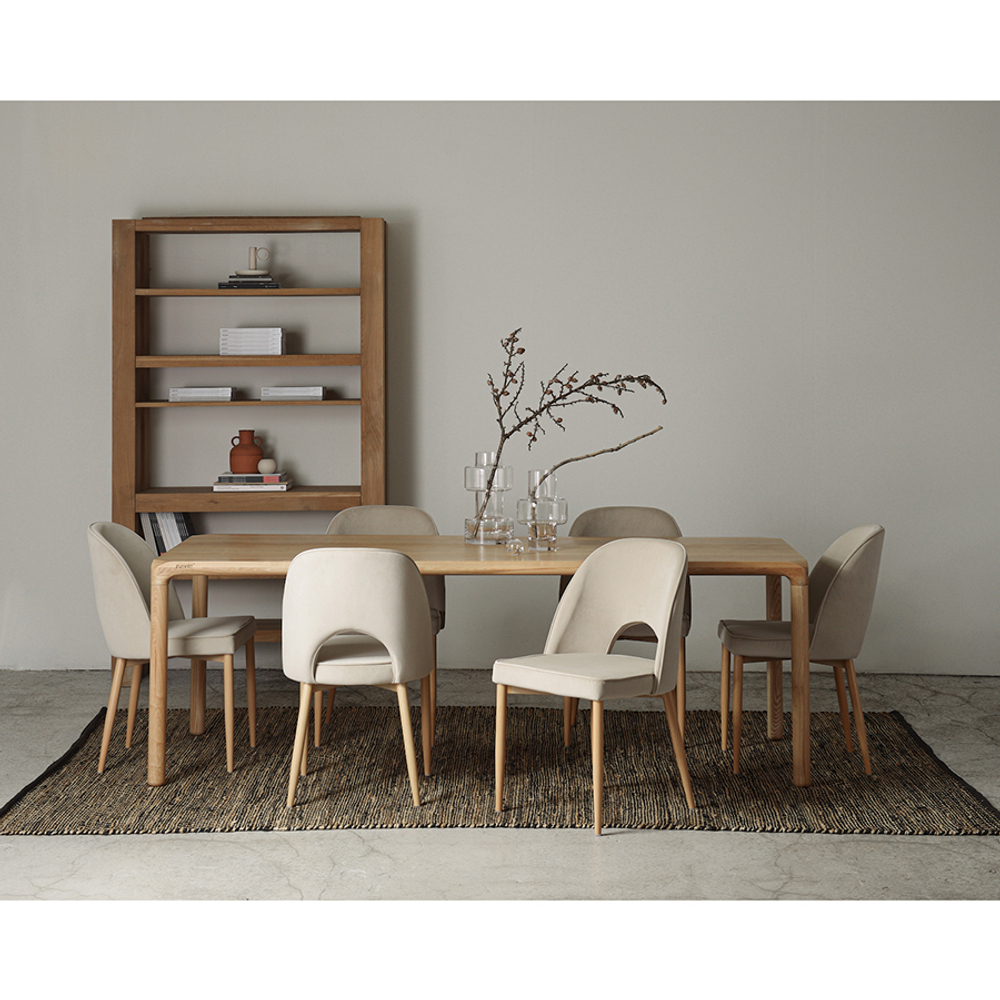 Стул evelyn, велюр, бежевый