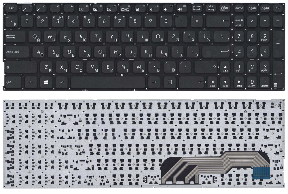 Клавиатура для ноутбука Asus X541 черная