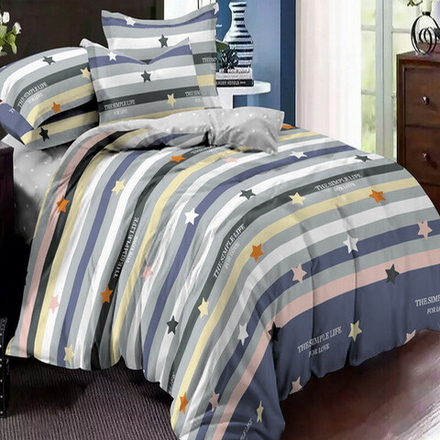 Комплект постельного белья "ВЛ. ЗВЁЗДЫ", поплин Премиум, 100% хлопок.
