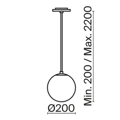 Подвесной светильник Луна / Luna 3000К 5Вт Maytoni p039pl-5w3k-20ins-b