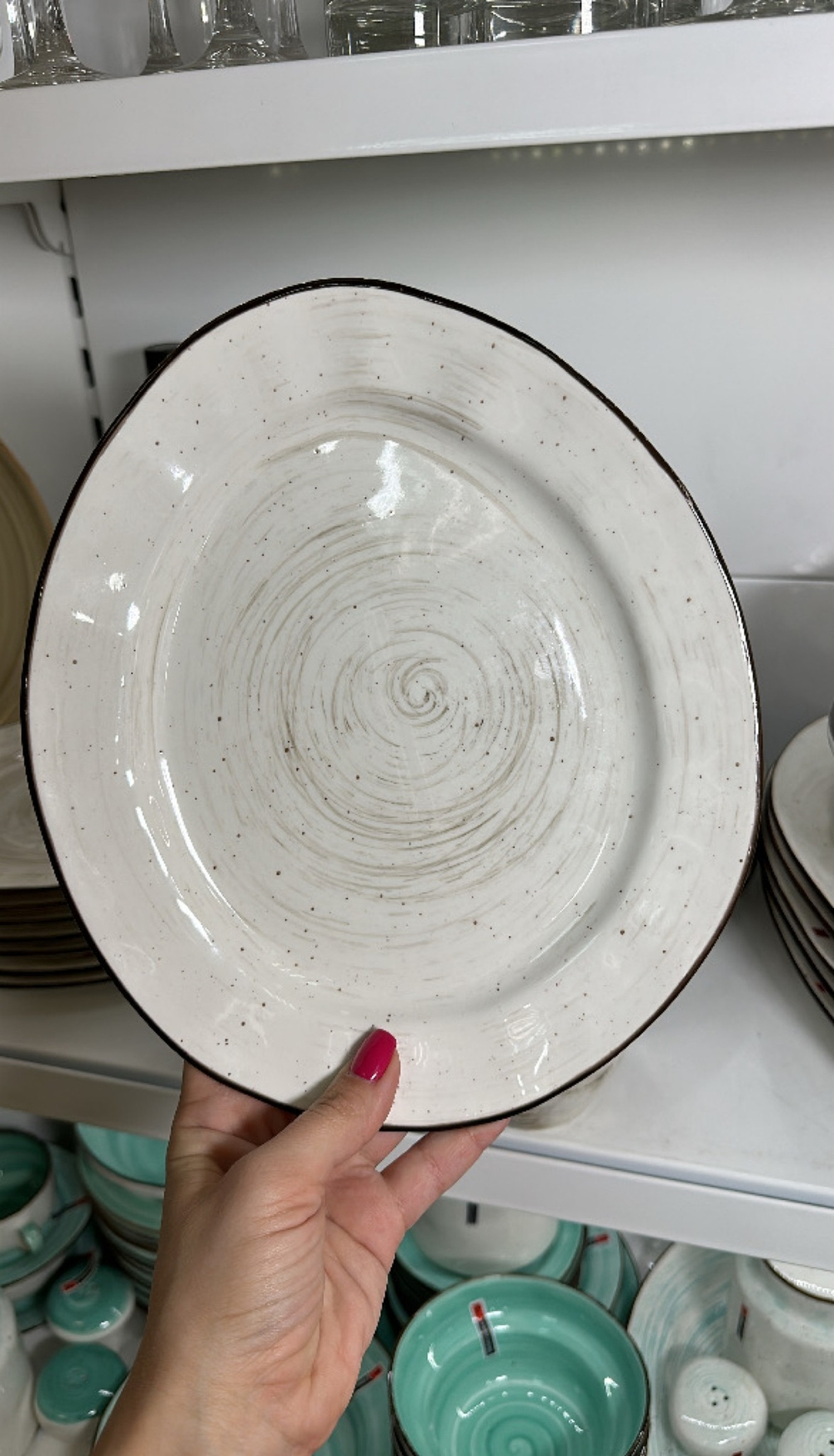 Тарелка White Fusion 27 см "яйцо" P.L. Proff Cuisine