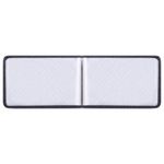 Визитница однорядная BRAUBERG "Cayman", на 20 визиток, под кожу крокодила, черная, 232069