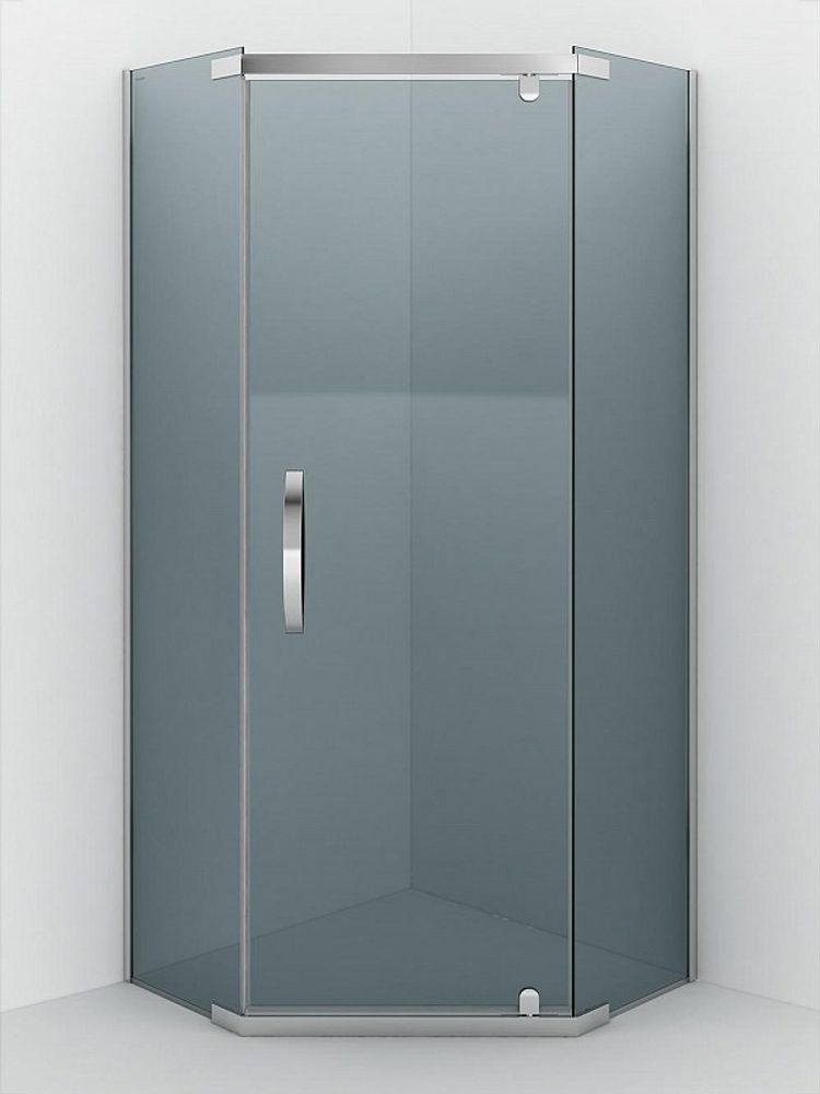 Душевое ограждение IVA E2PS90T  900*900*2000 (без поддона) тонированное стекло