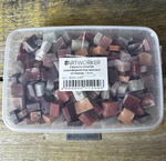 Смальта колотая разноформатная красных оттенков, 1.3 кг