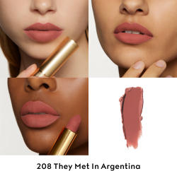 Gucci Gucci Beauty Rouge a Levres Matte Lipstick - Матовая помада оттенок 208 They Met in Argentina, 3 g