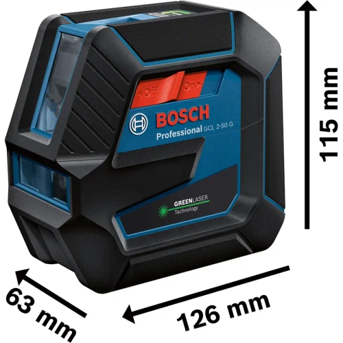 Комбинированный лазер GCL 2-50 G + RM10 BOSCH 0601066m00