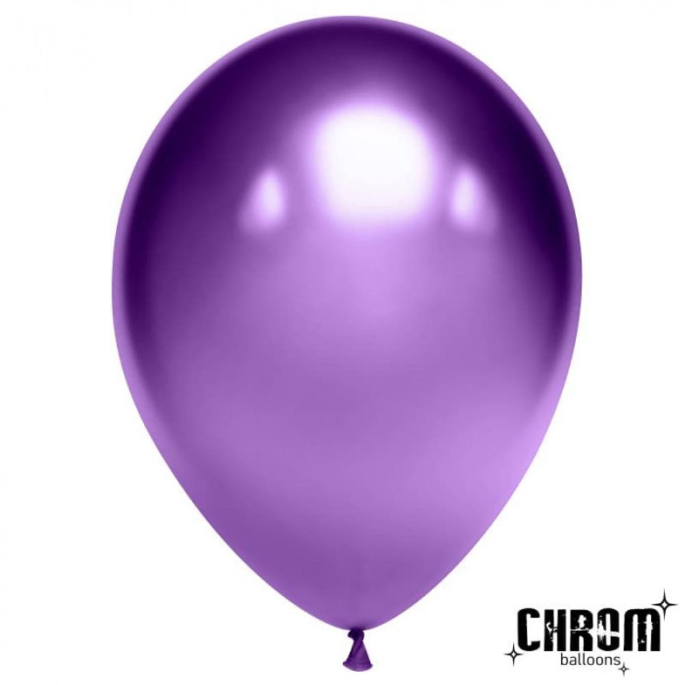 Шар 12&quot; хром Фиолетовый, (Зеркальные шары) / Purple К