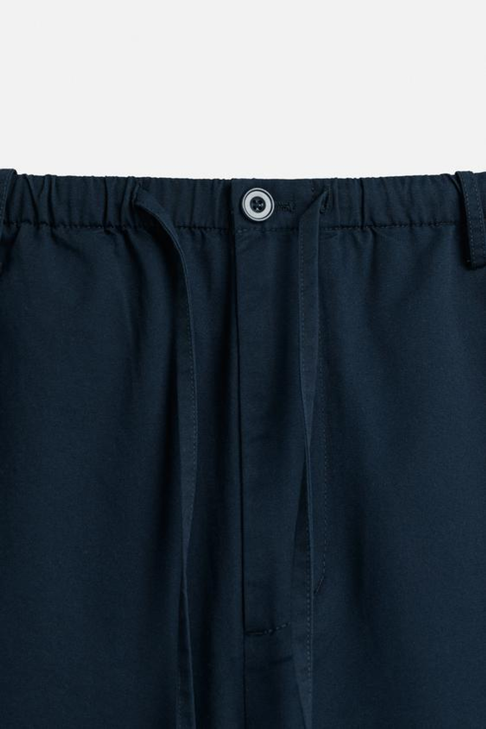 ZARA БРЮКИ ПРЯМОГО СИЛУЭТА RELAXED FIT, МОРСКОЙ СИНИЙ