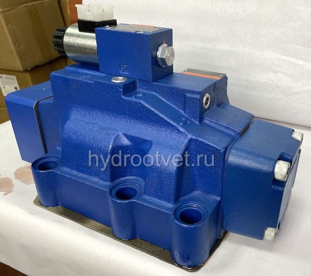 4WEH32HD6X/6EG24N9ETK4/B10 - Гидрораспределитель с электроуправлением Ду32 схема D (574А), напряжение G24, каналы управления ET - X и Y - внутренние