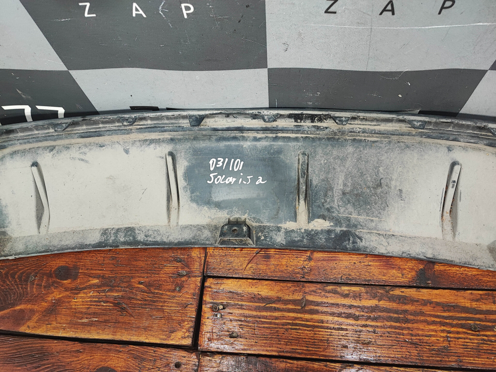 Юбка заднего бампера Hyundai Solaris 2 (HCR) 20-нв Б/У Оригинал 86612H5500