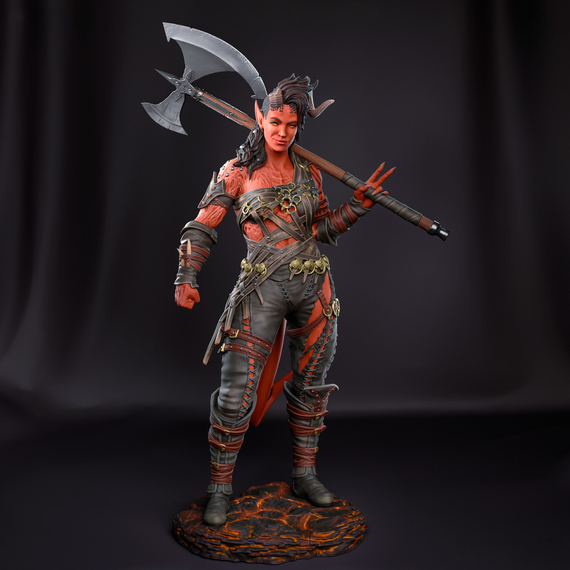 Karlach big Axe - Baldur&#39;s Gate 3