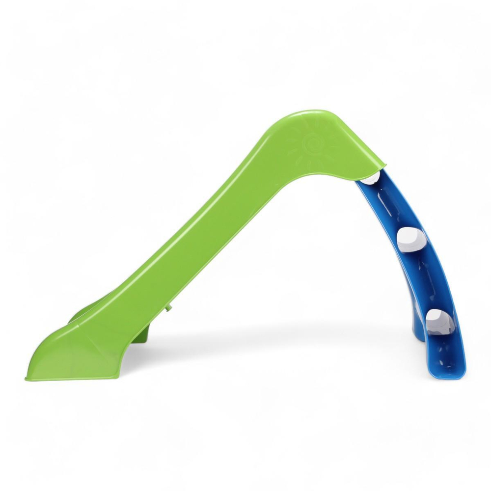 Горка детская 70 см, зеленый/синий