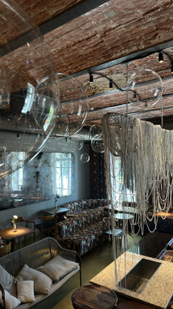 Оформление потолка шары пузыри №3425