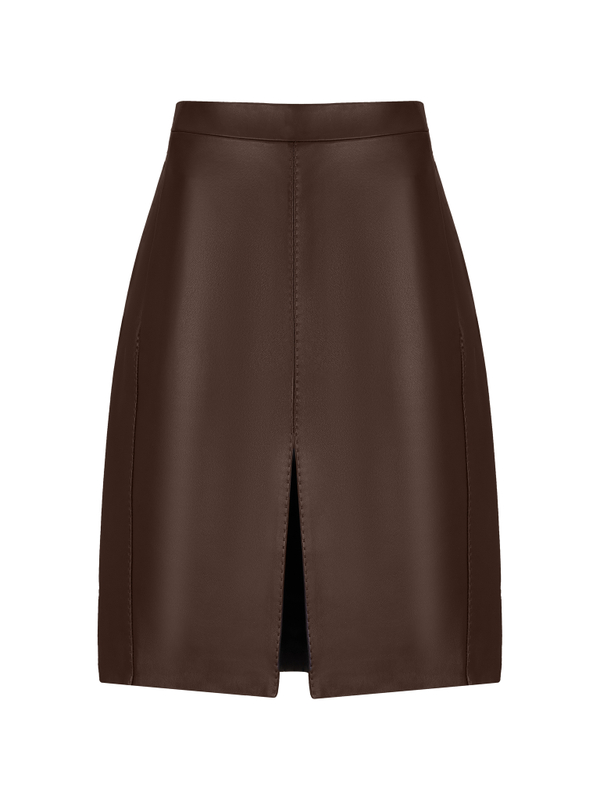 Skirt chocolate color