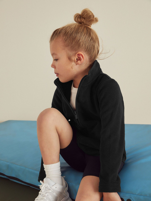 Куртка флисовая на молнии для девочки Next C41-124, Черный