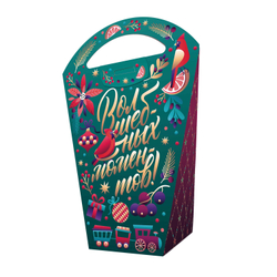 Сладкий новогодний подарок "Изумрудные сладости" 550гр