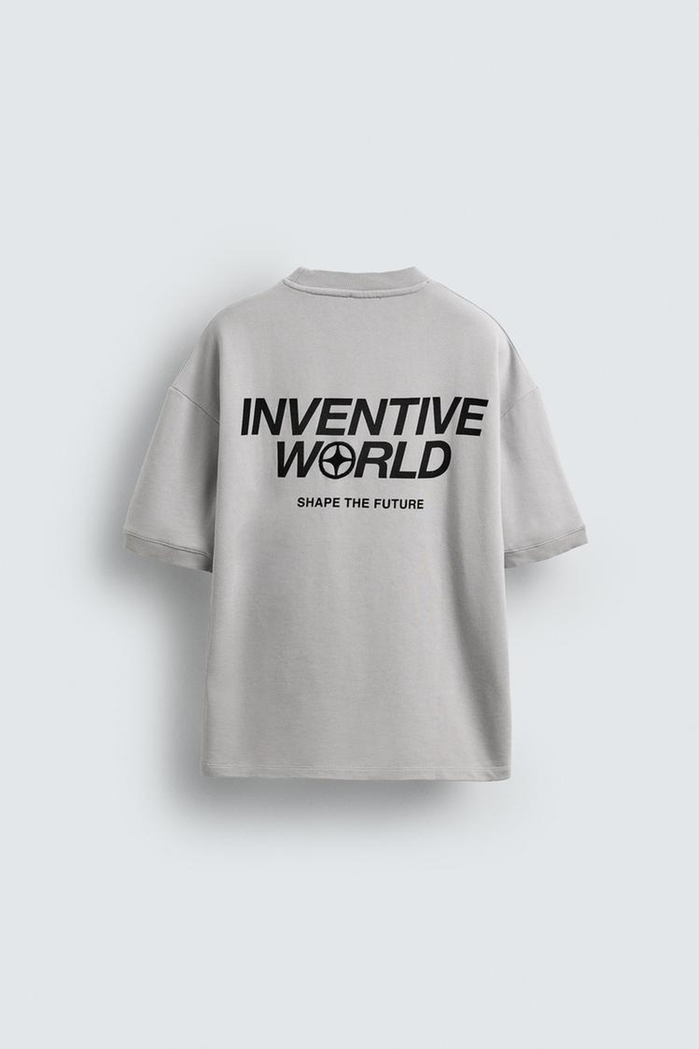 ZARA ТОЛСТОВКА С КОМБИНИРОВАННЫМИ ПРИНТАМИ, ЦВЕТ ЛЬДА