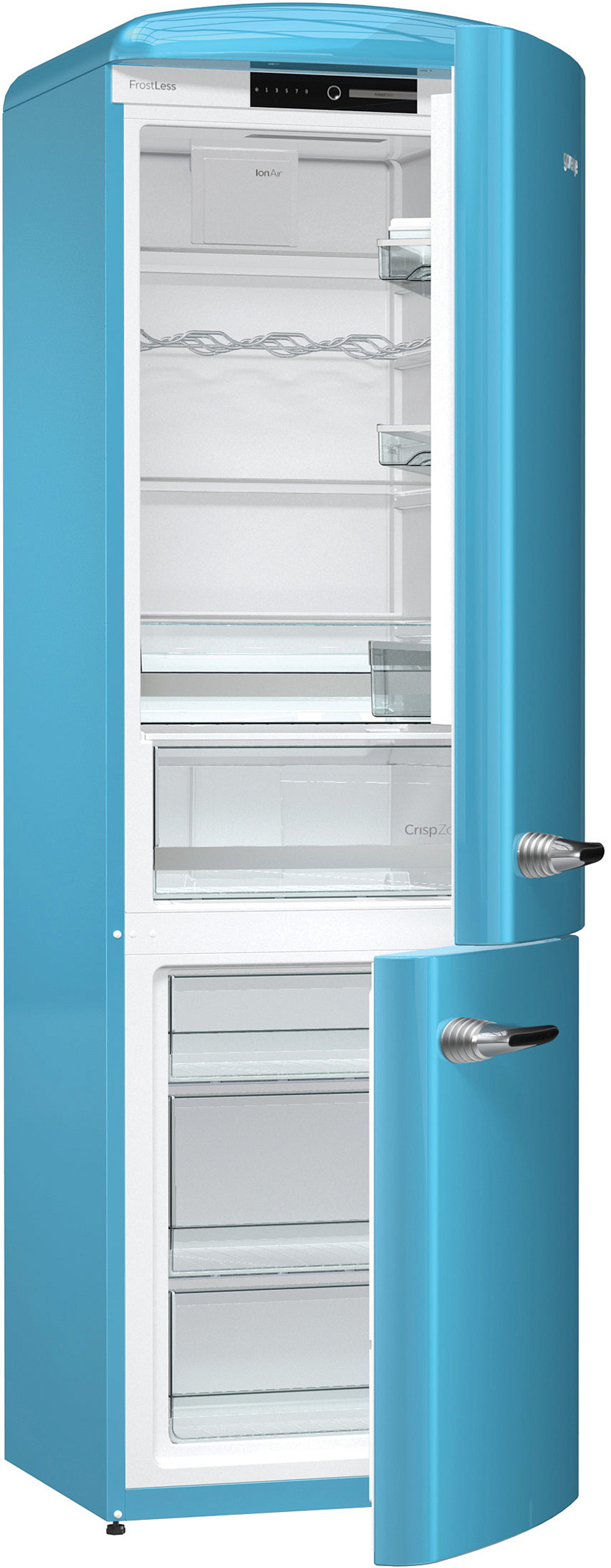 Отдельностоящий двухкамерный холодильник Gorenje ORK192BL