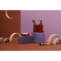 Стакан для зубных щеток Flow, терракотовый