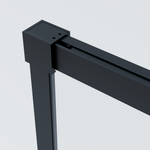 Душевая дверь Софт 2 (Soft 2) VDS-3SO2120CLB, 1200, черный, стекло прозрачное