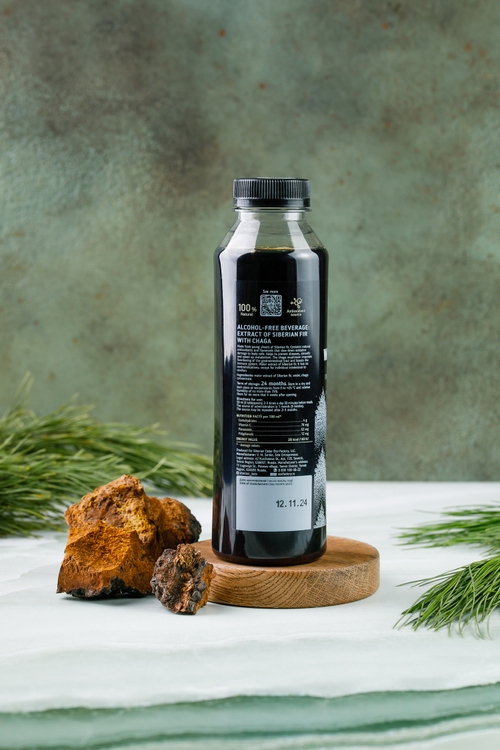 Экстракт пихты сибирской с Чагой / Wellixir / 500 мл / ТМ Сибирский кедр