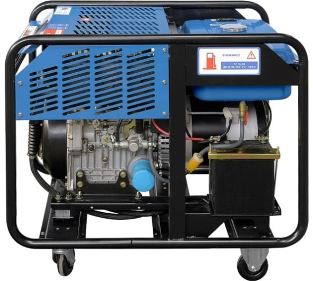 Генератор дизельный с воздушным охлаждением ТСС SDG10000 EH3A открытая 100138