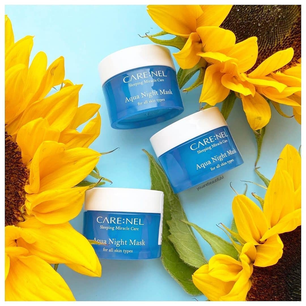 CARE:NEL - МАСКА ДЛЯ ЛИЦА НОЧНАЯ УВЛАЖНЯЮЩАЯ AQUA NIGHT MASK, 15 МЛ