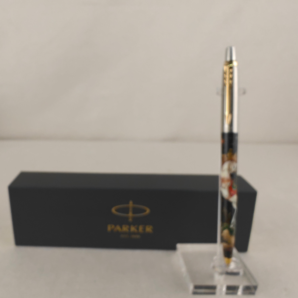 Ручка Parker "Сказочный конь белый" малая с ручной росписью Палех