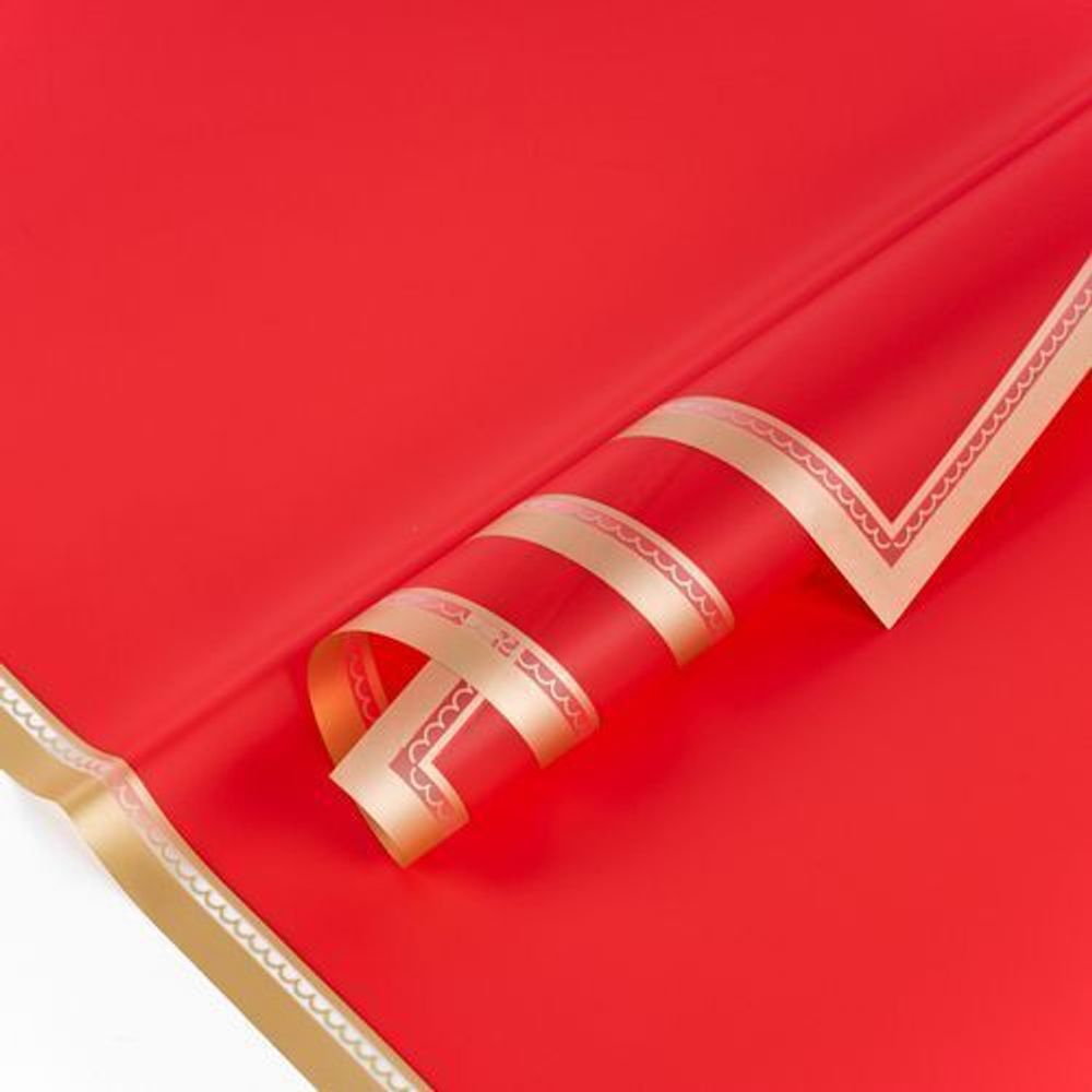 ЛИСТ "Золотой узор" 57*57/20шт КРАСНЫЙ