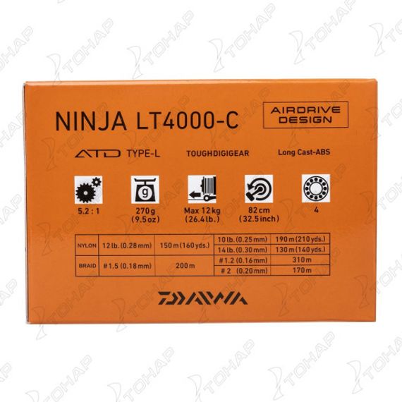 Катушка безынерционная 23 NINJA LT4000-C (10009-007) DAIWA