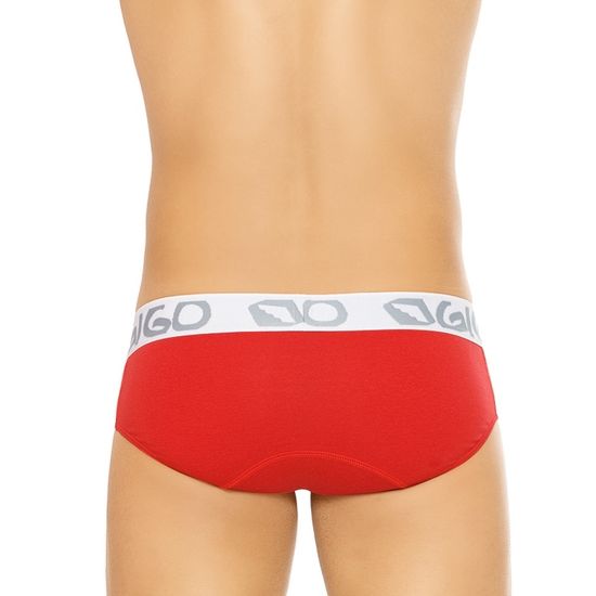 Мужские трусы брифы красные Gigo Reflective Red