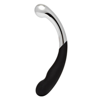 Двусторонний фаллоимитатор 22см металл + силикон Fifty Shades of Grey Sweet Pressure Dark Steel and Silicone Double-Ended Dildo
