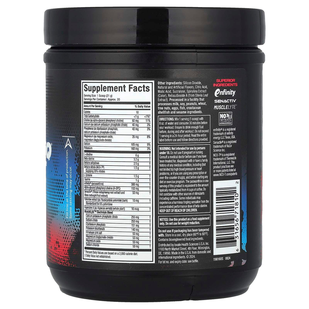 MuscleTech, EuphoriQ® Pre-Workout V2, Rocket Pop, 414 г (14,62 унции)