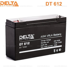 Аккумуляторная батарея Delta DT 612 (6V / 12Ah)