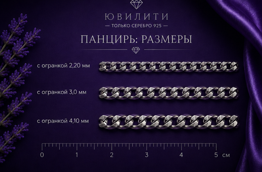 Панцирь с алмазной огранкой 0,9 мм
