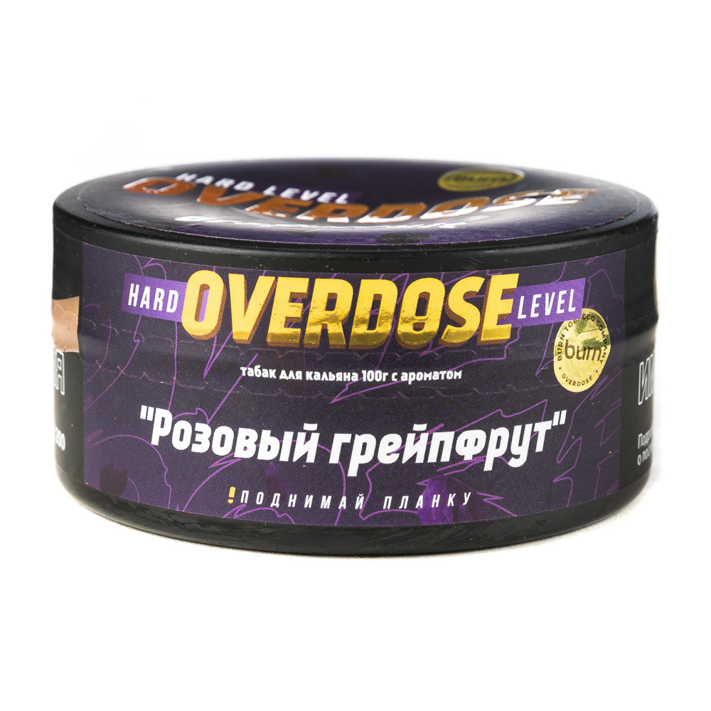 М. Табак для кальяна Overdose Pink Grapefruit (Розовый грейпфрут), 100г.